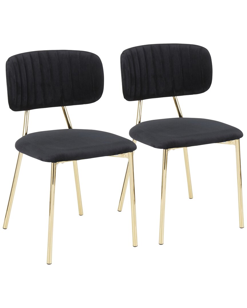 Lumisource Set Of 2 Bouton Chairs In Gold