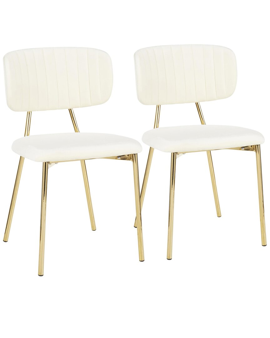 Lumisource Set Of 2 Bouton Chairs In Gold
