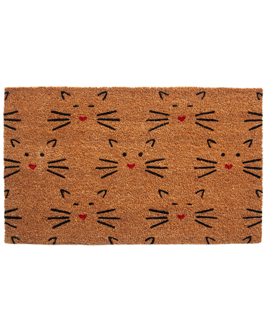 Entryways Love Cats Coir Doormat