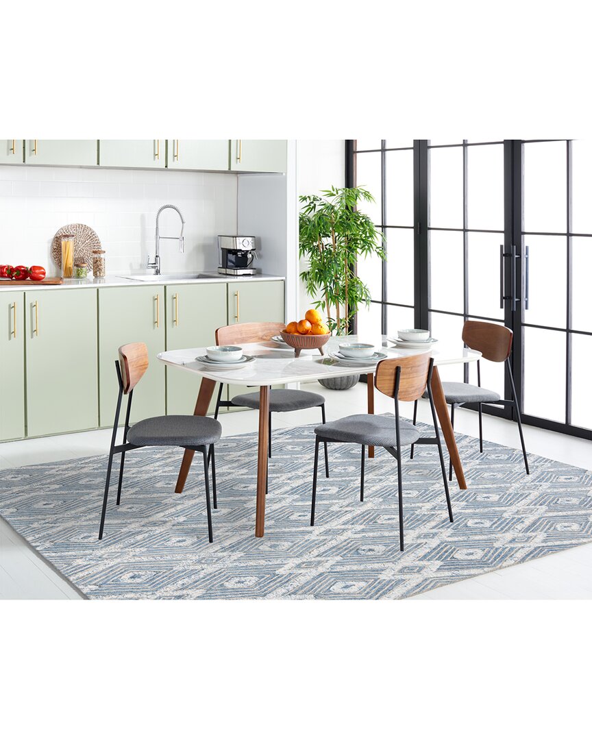 Safavieh Kenya Hand Tufted Wool-blend Rug In Blue