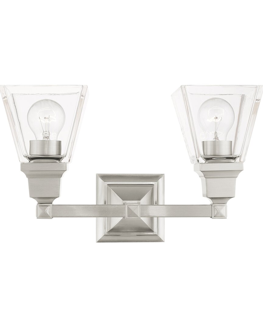 Livex Lighting 2-light Brushed Nickel Vanity Sconce
