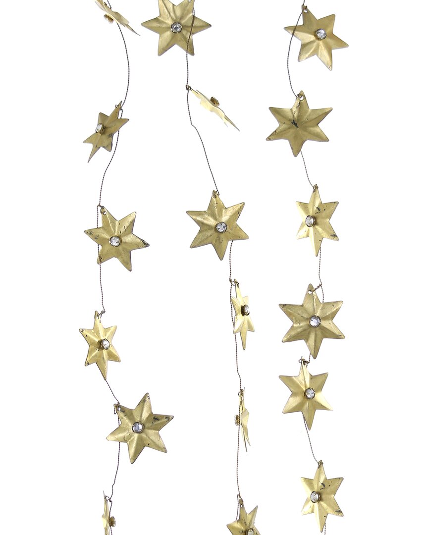Cody Foster & Co. Jeweled Etoile Garland Ornament In Gold