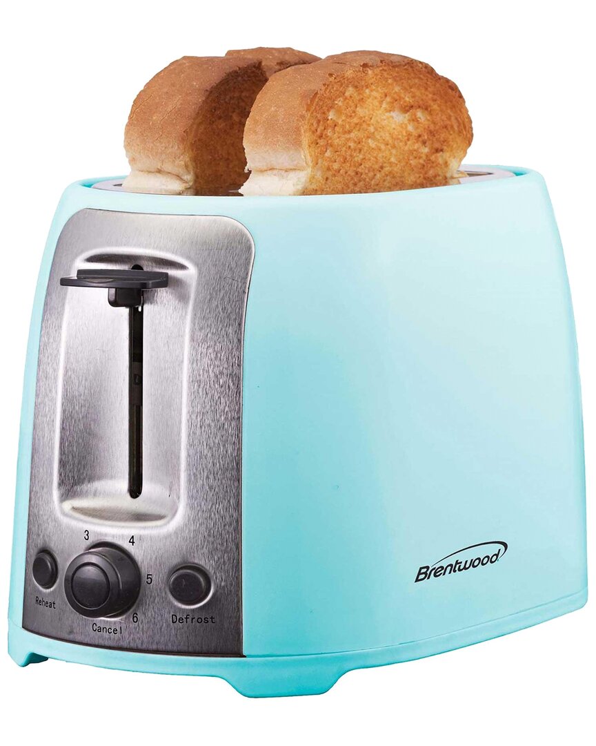 Brentwood Cool Touch 2-slice Extra Wide Slot Toaster In Blue