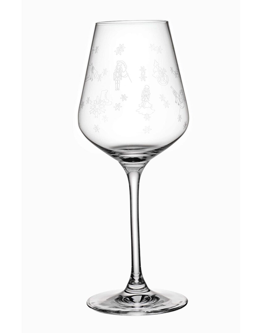 Villeroy & Boch Christmas Toy's Delight Stems White Wine Glasses (set Of 2)