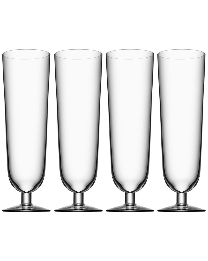 Orrefors Set Of 4 Beer Pilsner Glasses