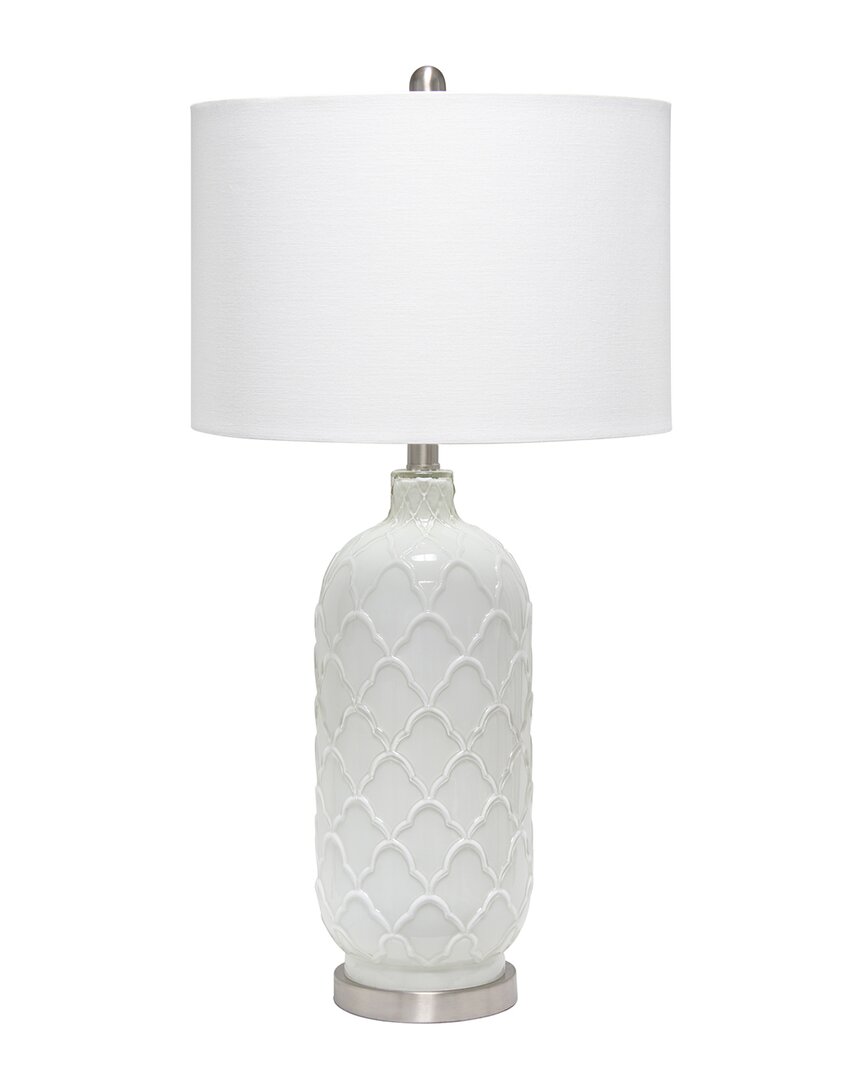 Lalia Home Argyle Classic White Table Lamp