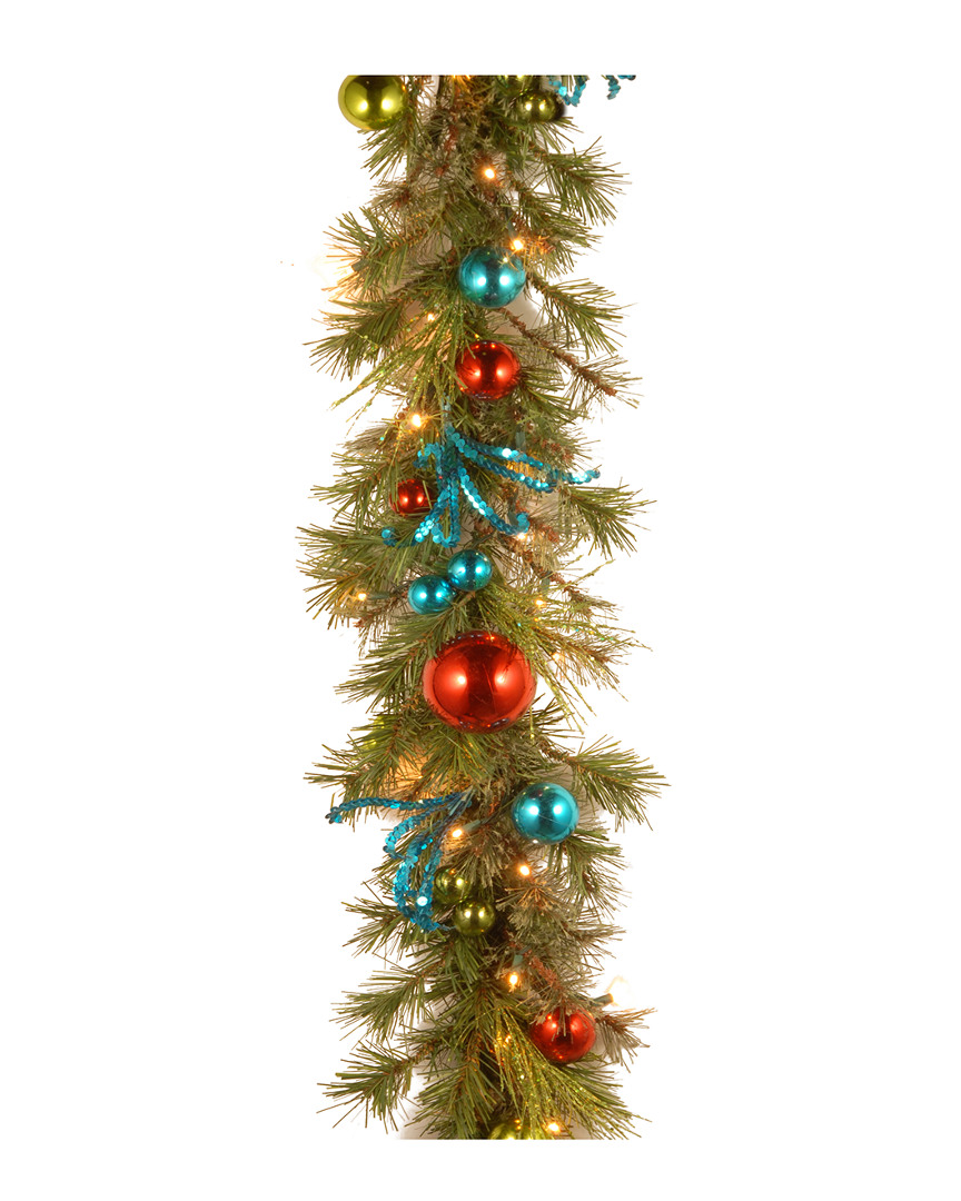 National Tree Company 9' X 14 Decorative Collection Retro Garland