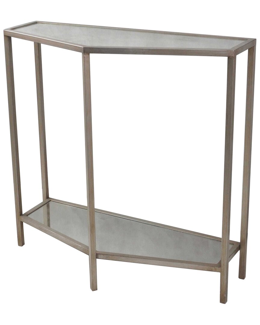 Lamps Per Se Metal & Glass Console Table