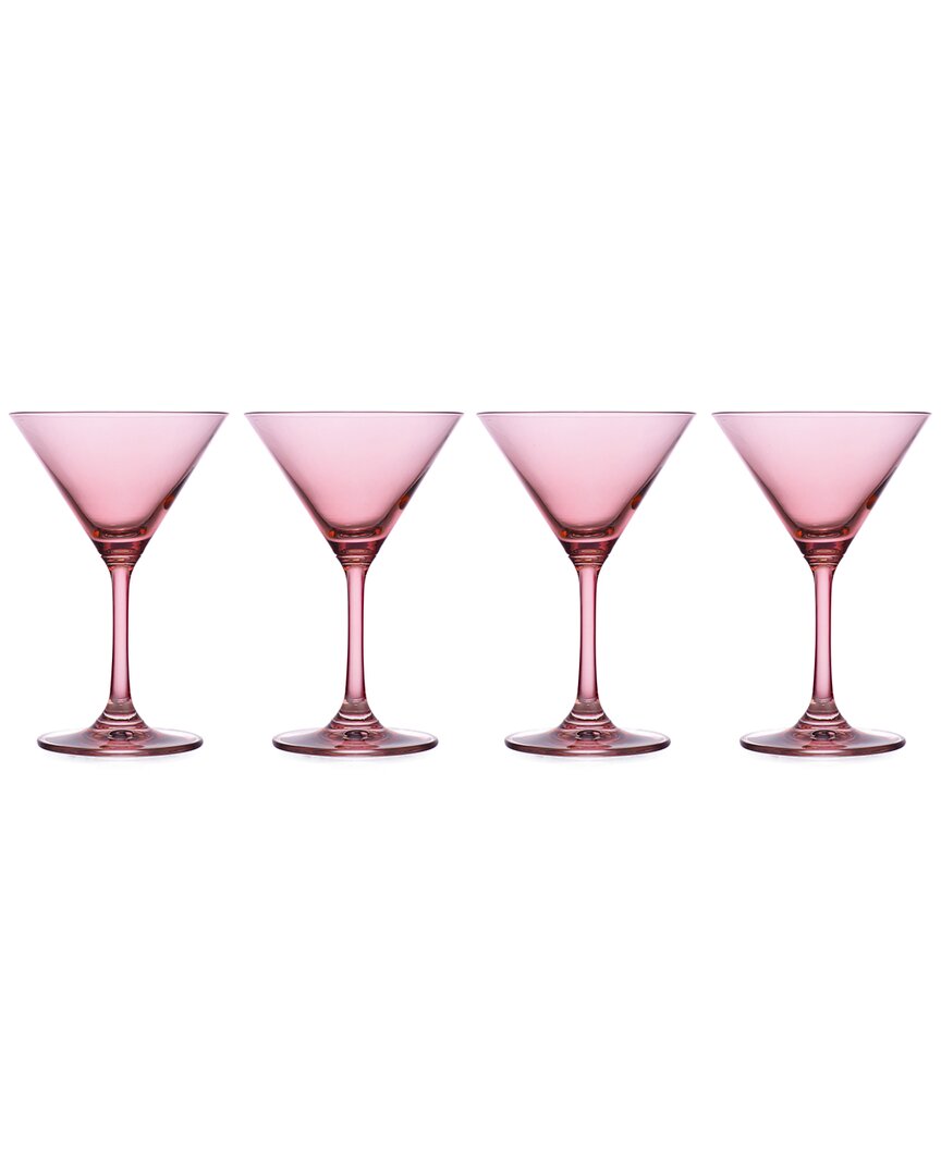 Godinger Set Of 4 Veneto Ballet Martini Glasses