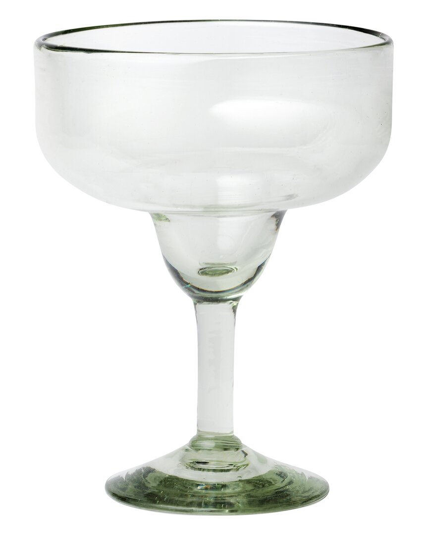 10 Strawberry Street Set Of 6 Margarita Handblown Mexican Glasses