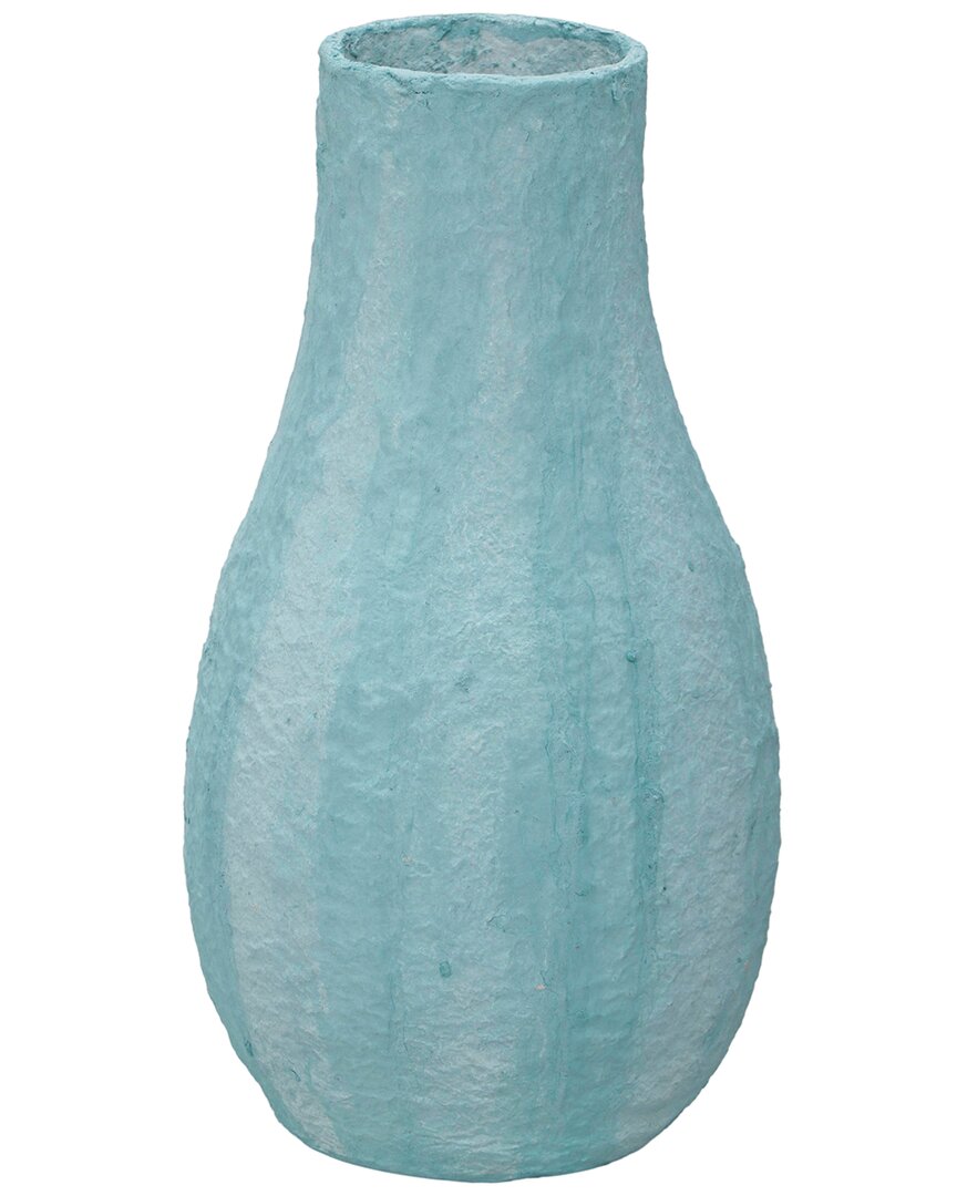 Tov Furniture Cotton Mache Vase In Blue