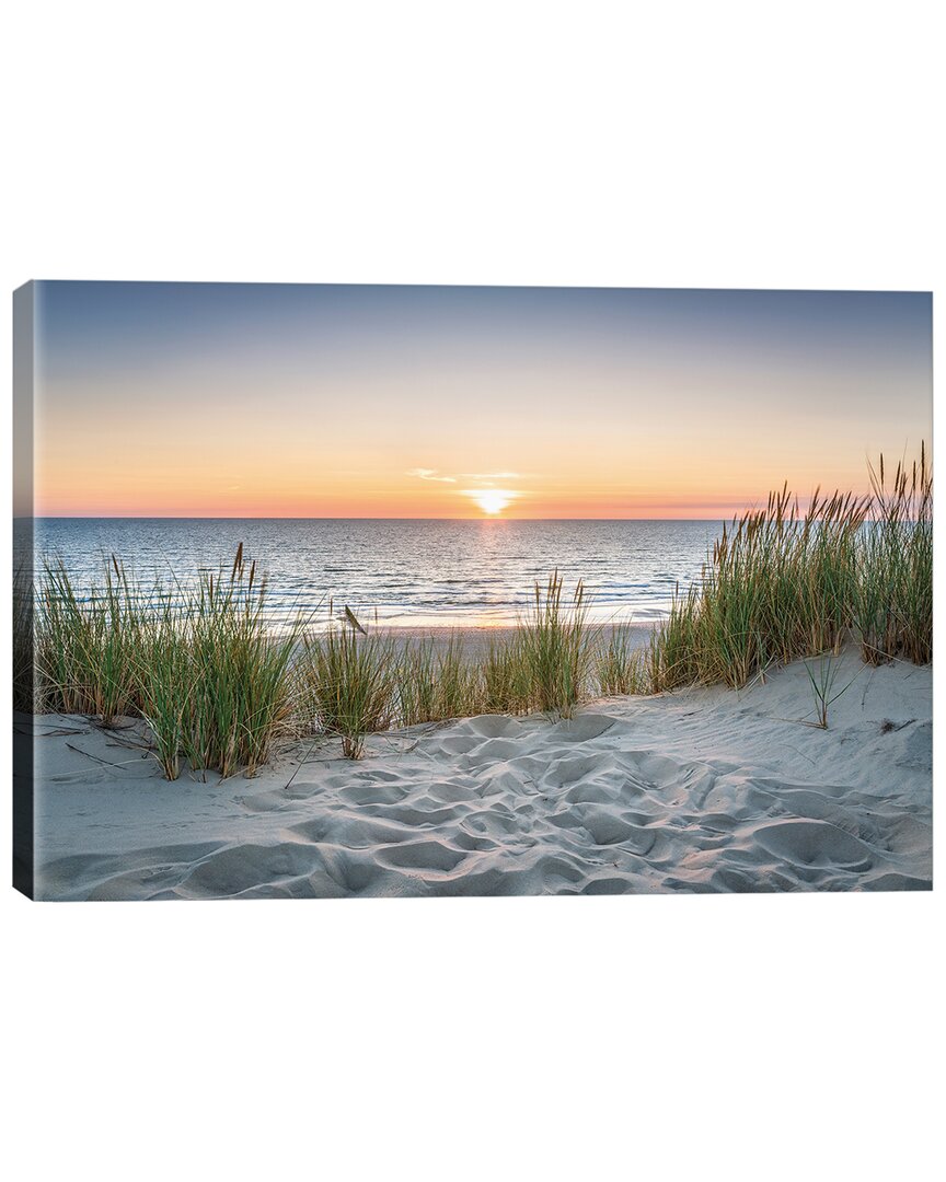 iCanvas Beautiful Sunset At The Beach by Jan Becke Wall Art