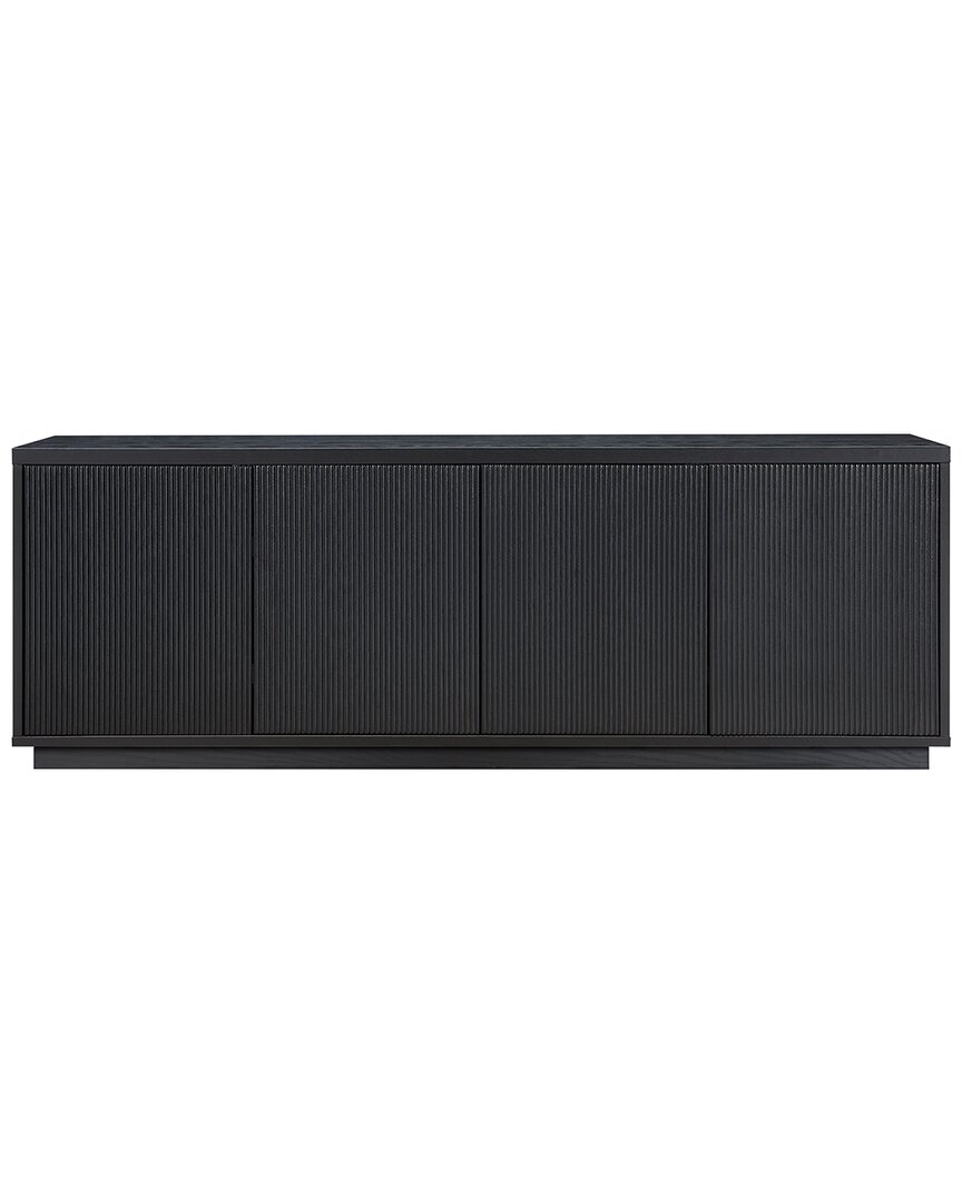 Abraham + Ivy Hanson Rectangular Stand For Tvs Up To 75in In Black