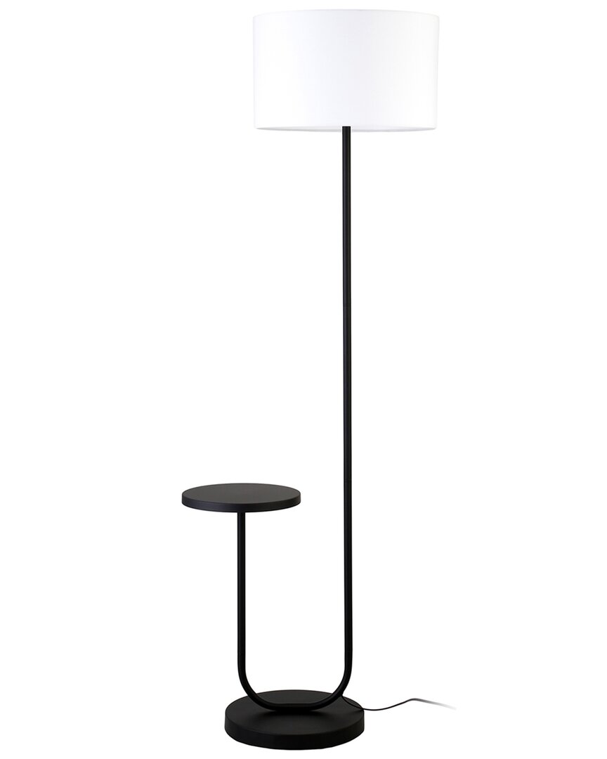 Abraham + Ivy Jacinta Tray Table Floor Lamp In Black