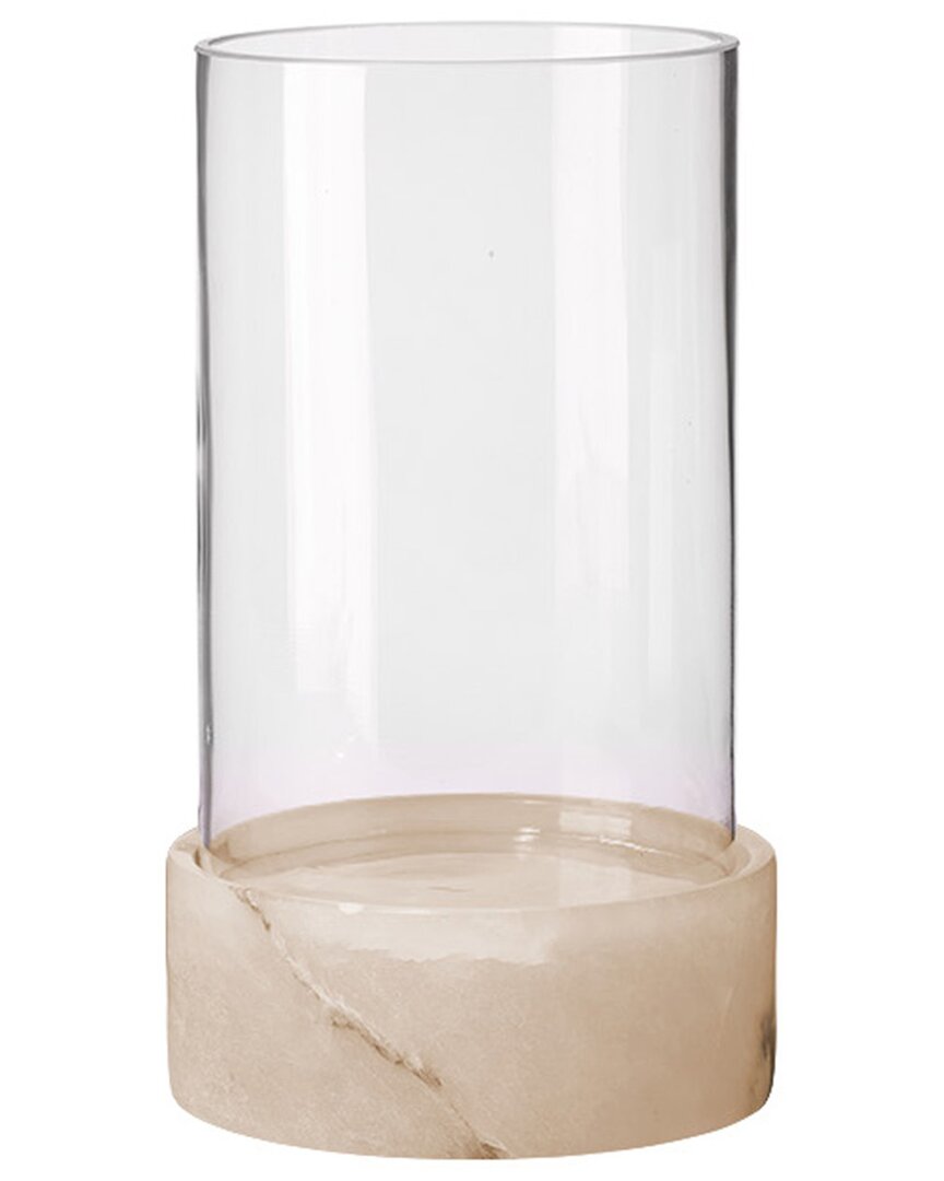 Jamie Young Charlotte Stacked Alabaster Hurricane In Neutral
