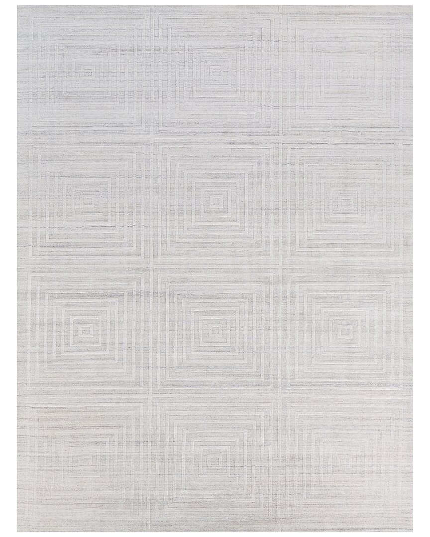 Exquisite Rugs Castelli Hand-loomed New Zealand Wool & Bamboo Silk Ivory Area Rug