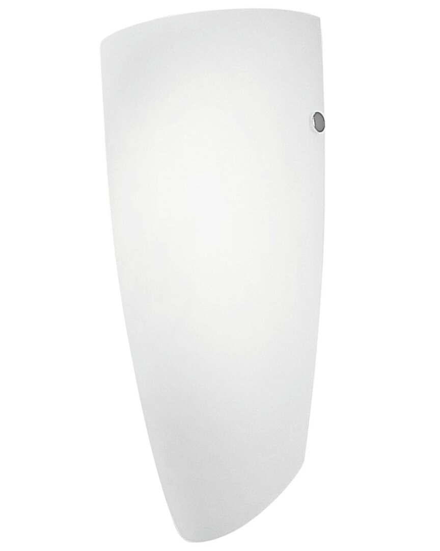 Eglo Nemo 1 Light Wall Light With Matte Nickel Finish & Opal Frosted Glass