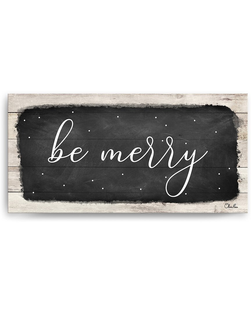 Ready2hangart Be Merry Canvas Wall Art By Olivia Rose