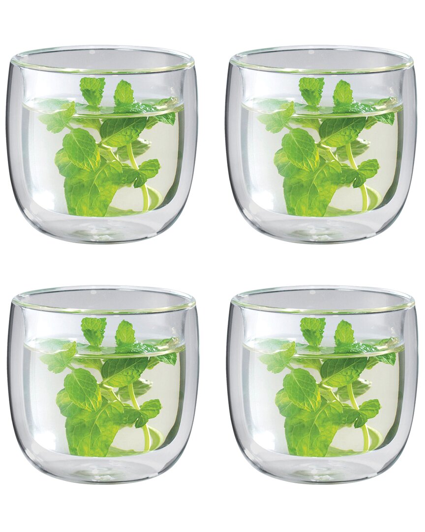 ZWILLING J.A. HENCKELS ZWILLING SORRENTO 4PC DOUBLE-WALL GLASS TEA CUP SET