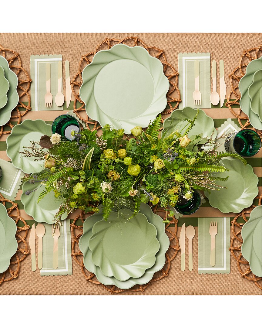 Sophistiplate Simply Eco Sage 88pc Table Setting - Service For 8 In Green