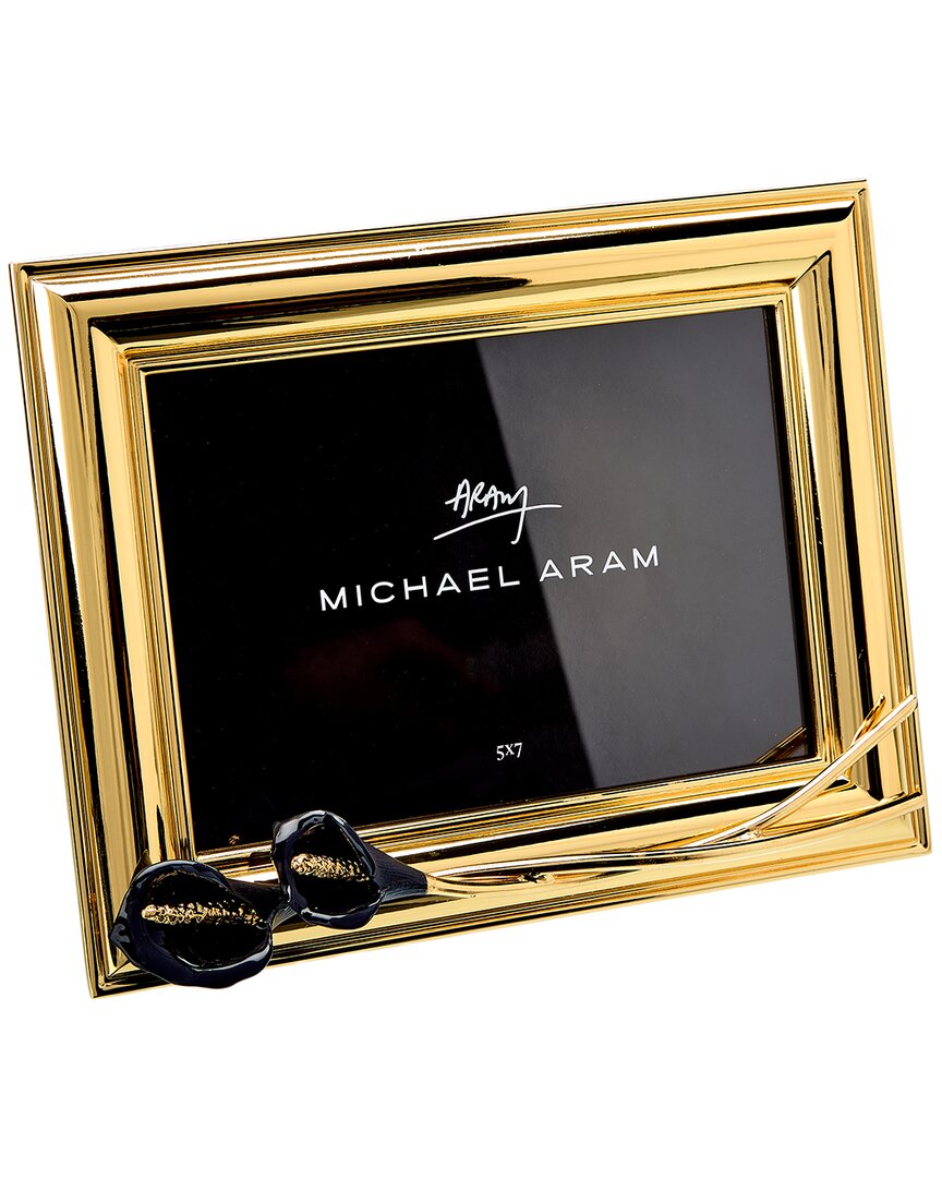 Michael Aram Calla Lily Midnight Frame 5x7 In Gold