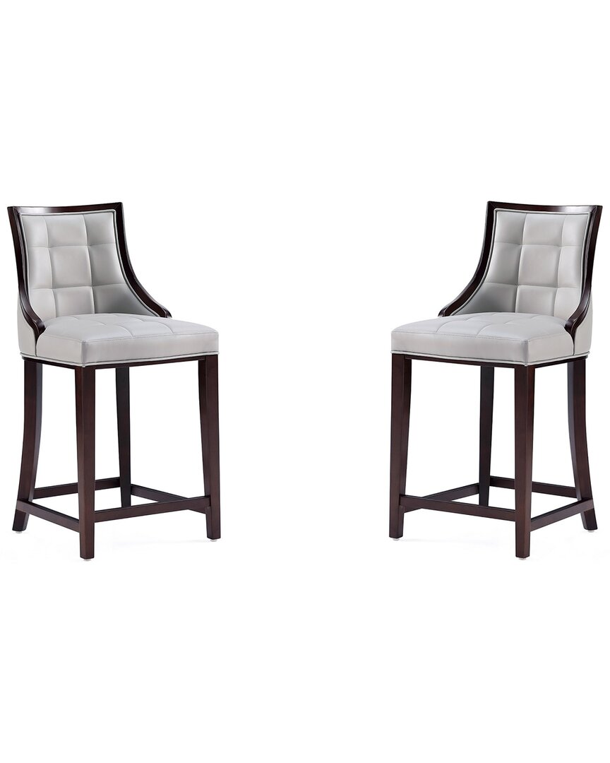 Manhattan Comfort Set Of 2 Fifth Avenue Counter Stools