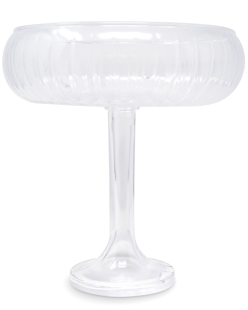 Vivience Linear Footed Bowl In Transparent