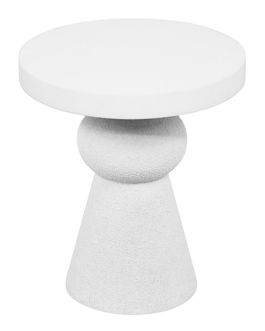 Tov Furniture Lupita Side Table In White