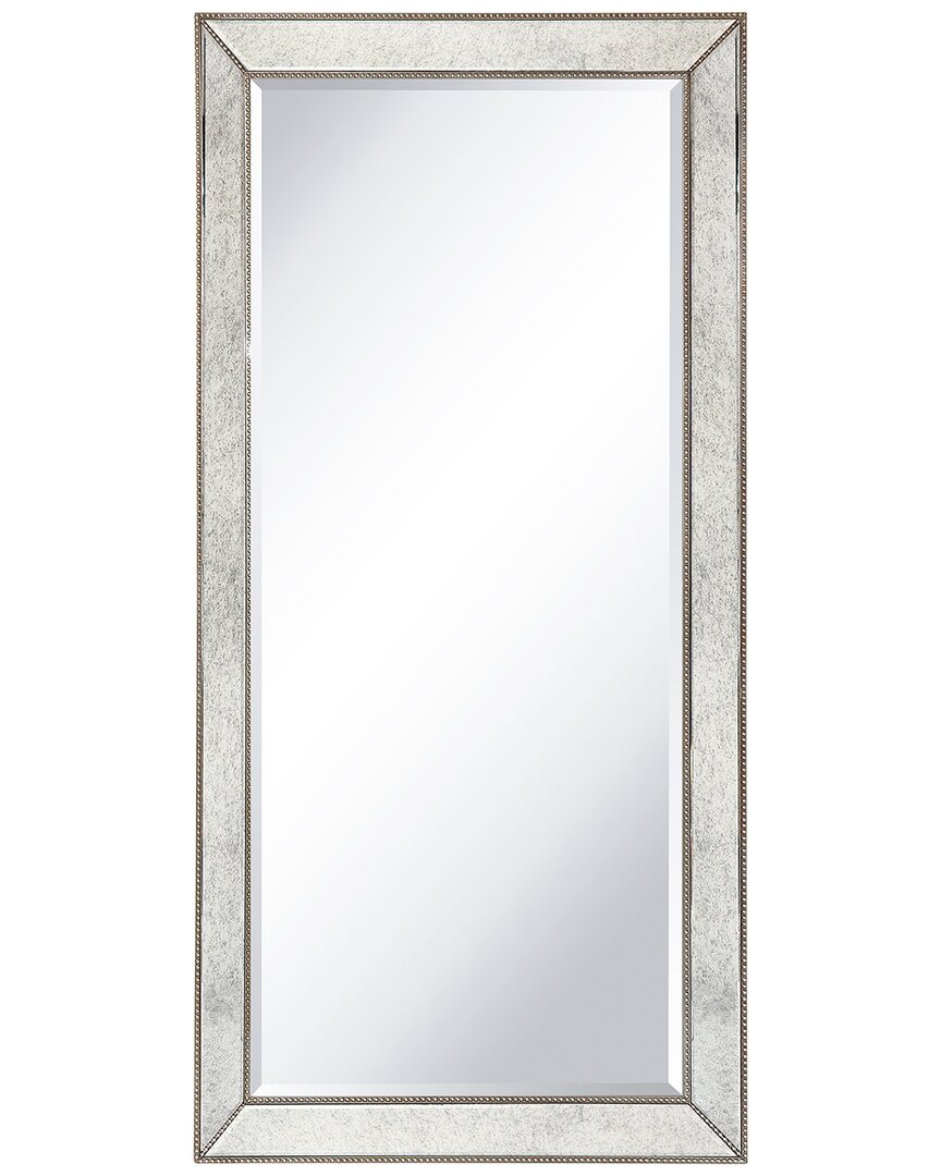 Empire Art Direct Champagne Bead Beveled Rectangular Leaner Mirror