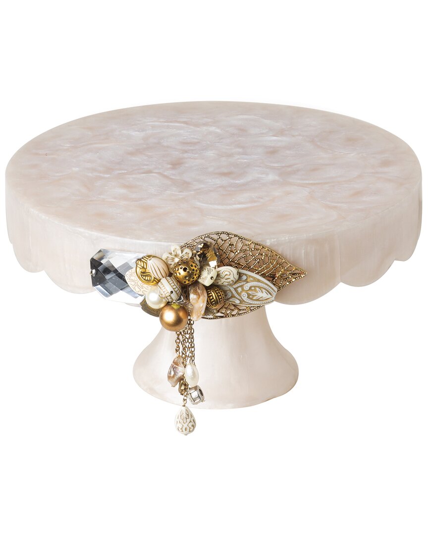 Tiramisu Decorative Cake Stand In Off White