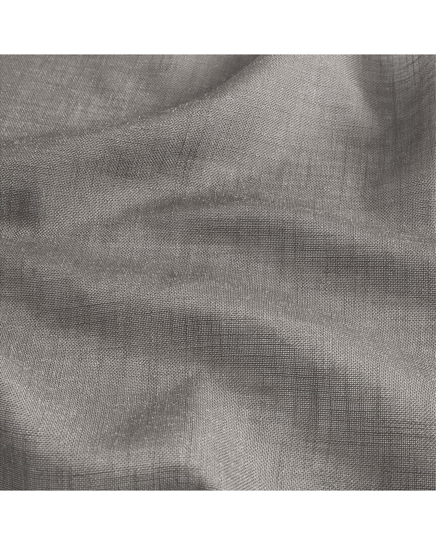 Threadmade Brighton Grommet Window Curtain Panel In Grey