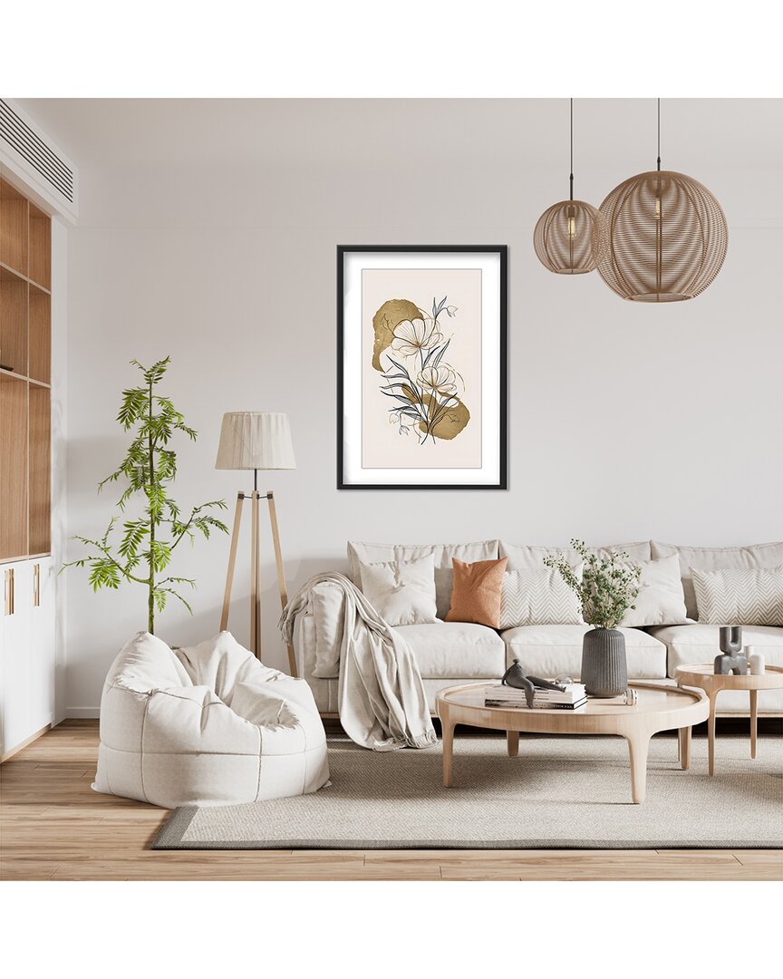 Ready2hangart Flowers & Gold By Andreas Magnusson Wall Art