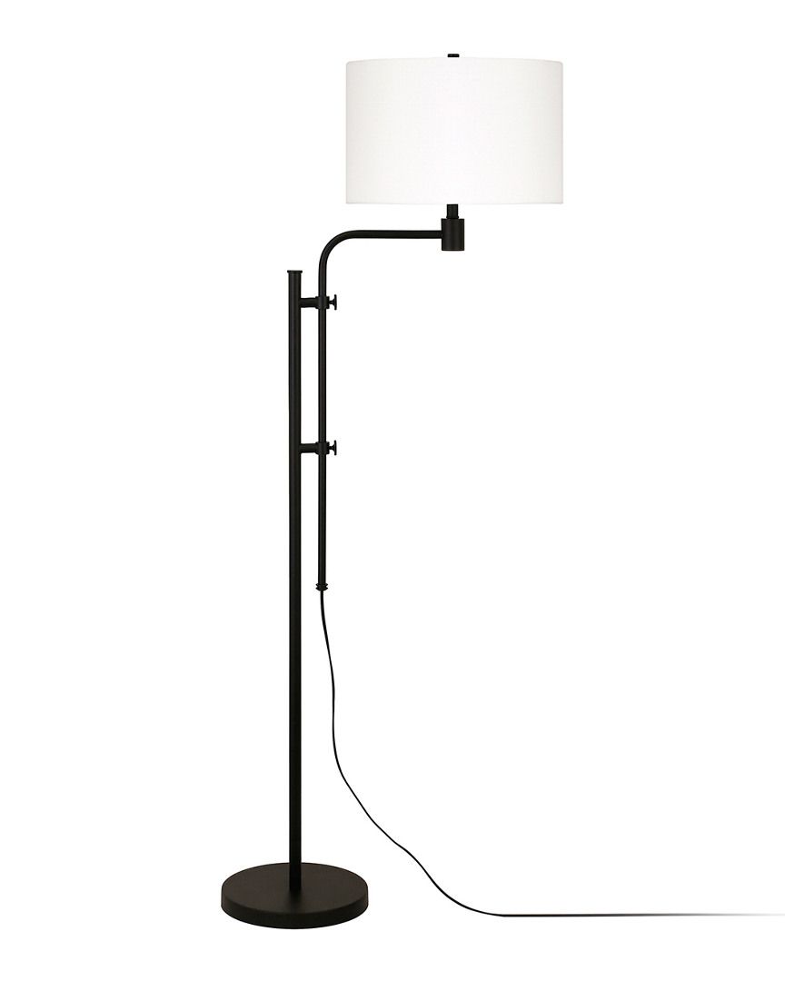 Abraham + Ivy Polly Height Adjustable Floor Lamp In Black