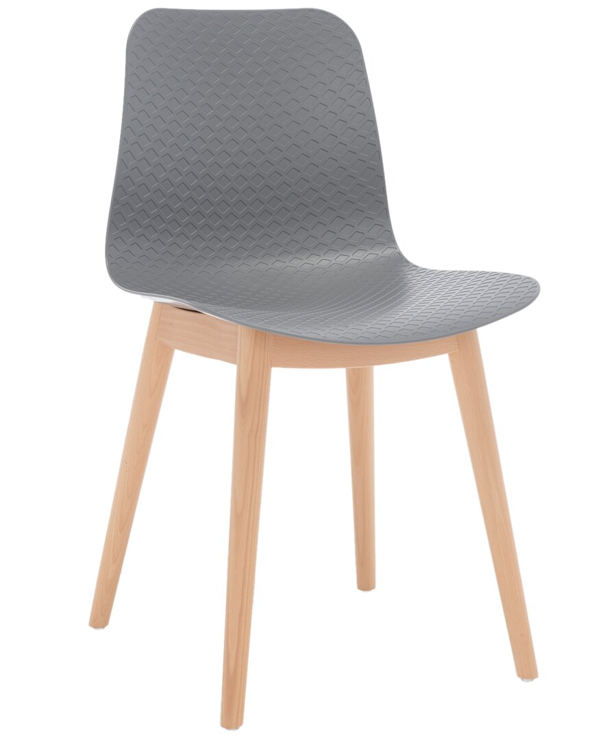 Safavieh Couture Haddie Molded Plastic Dining Chair In Grey