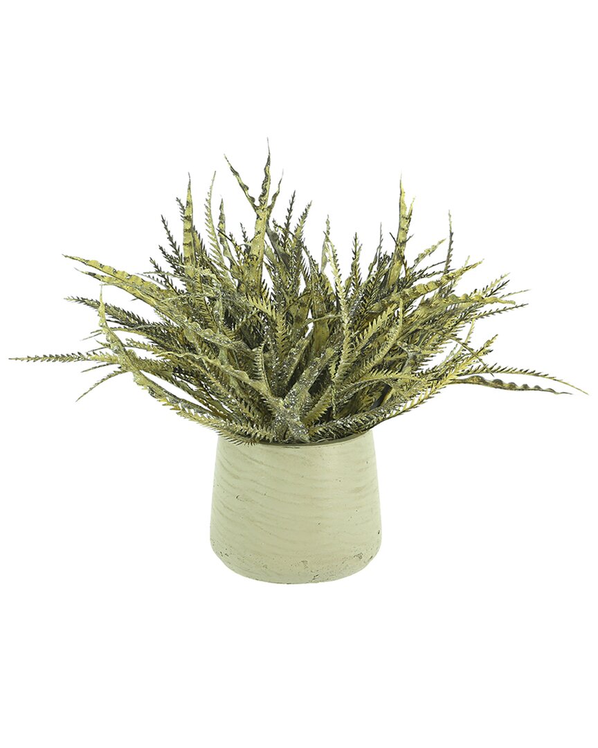 Creative Displays Grass Arrangement In A Grey Fiberstone Pot