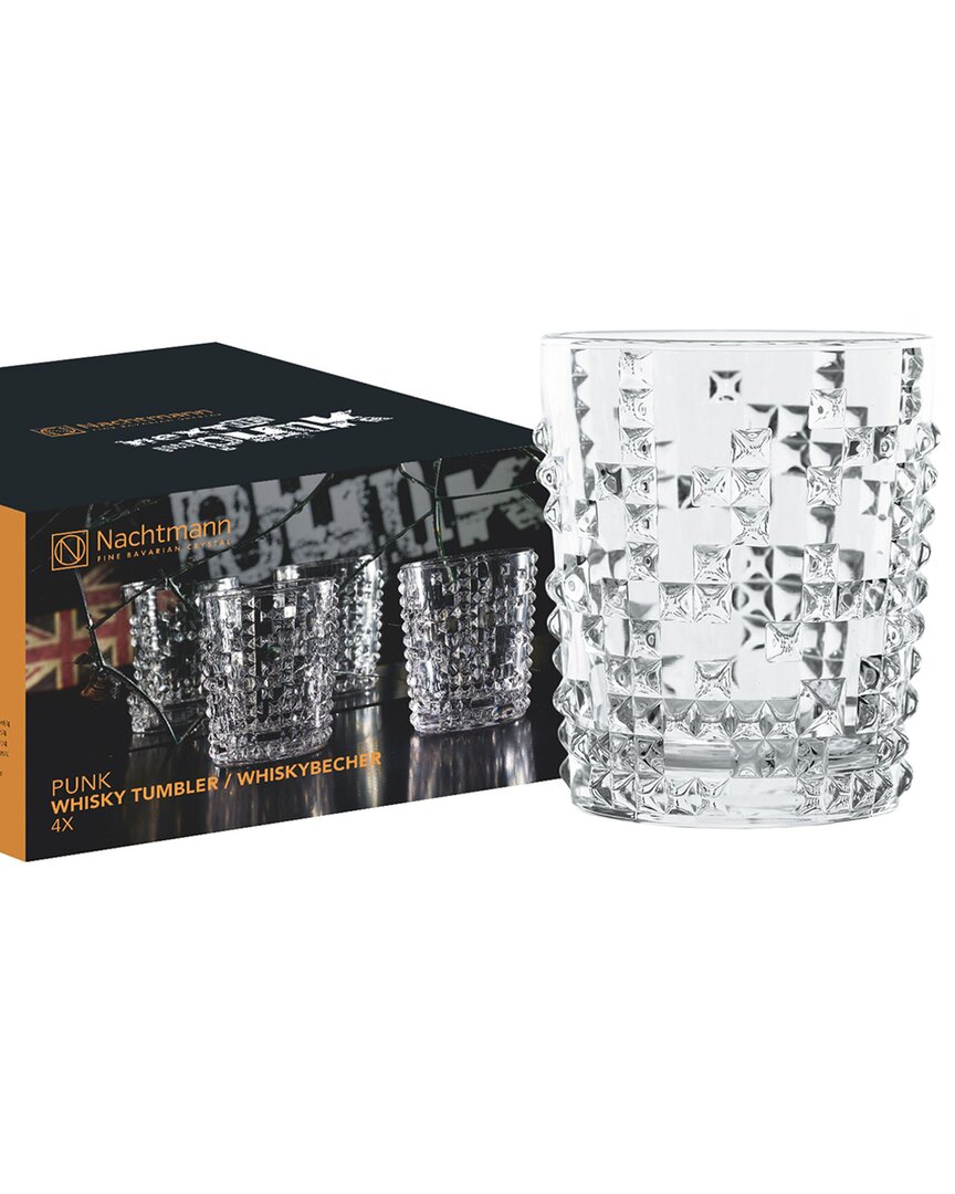 Nachtmann 3pc Punk Whisky Tumbler Set In Transparent