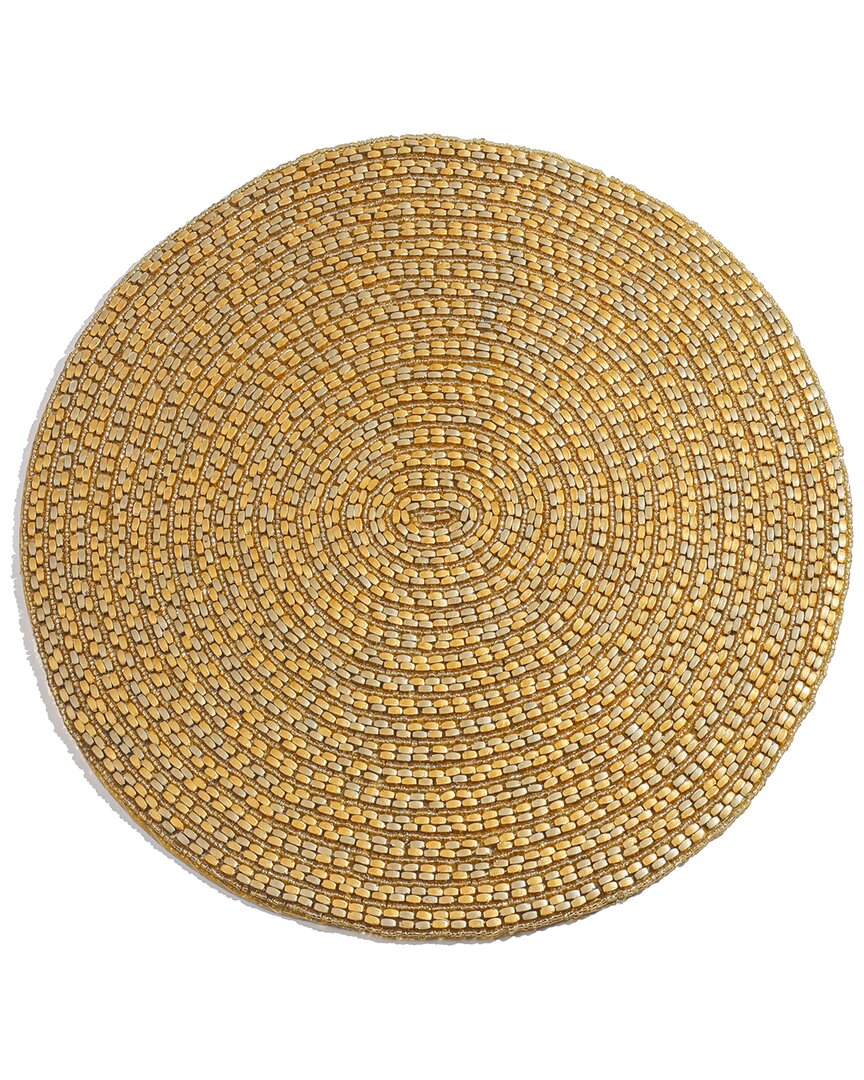 Tiramisu Luminous Gold Circle Placemat