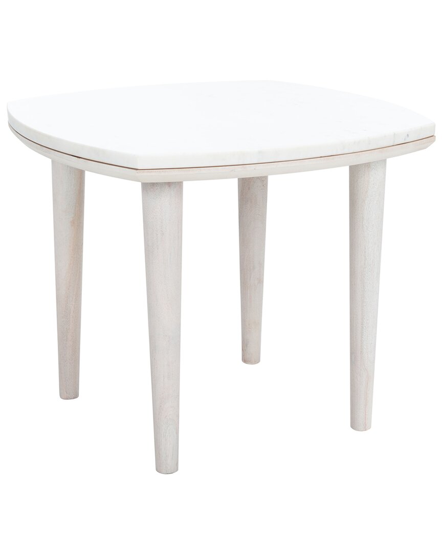 Shop Safavieh Lara Marble Side Table In Multi