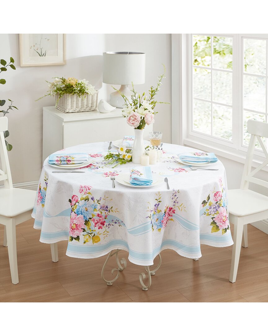 Elrene Home Fashions Rose Cottage Engineered Tablecloth - Round