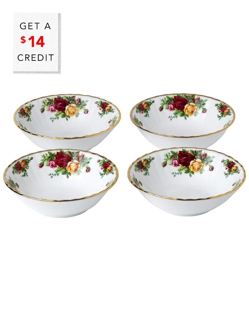 Shop Royal Albert Old Country Roses Bowls (set Of 4) With $14 Credit