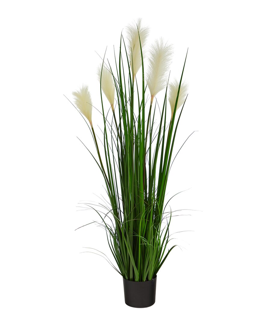 Nearly Natural 4ft Plume Grass Artificial Plant In Green