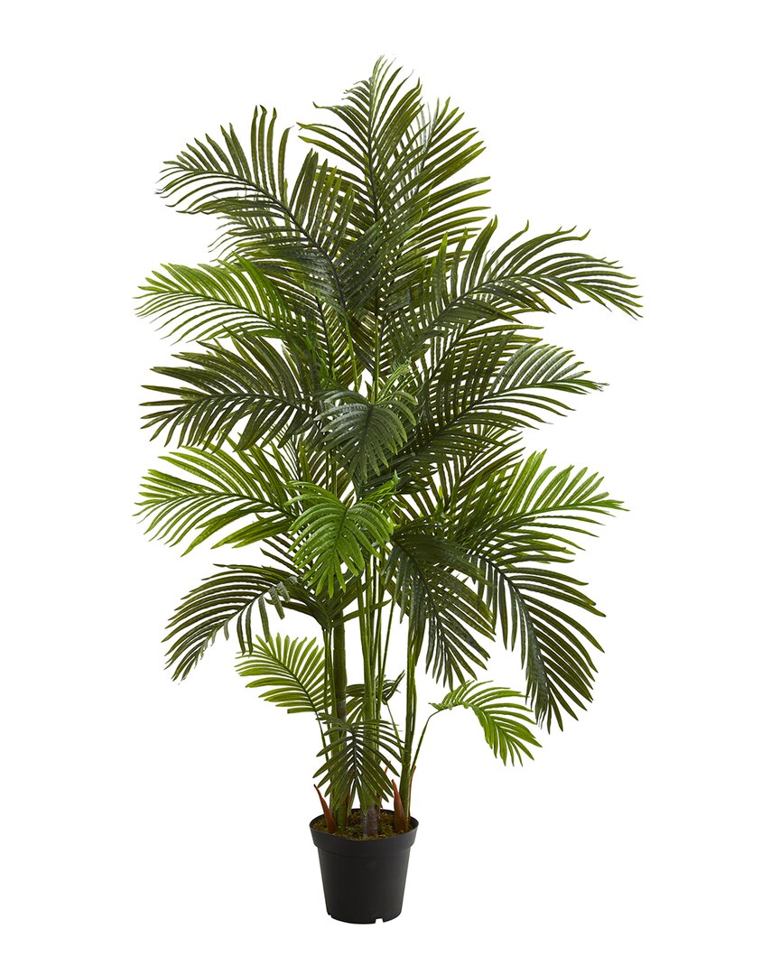 Nearly Natural 6ft Areca Palm Artificial Tree In Green