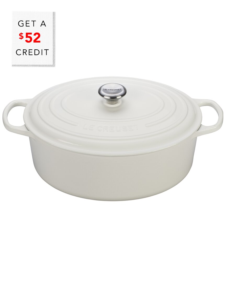 Le Creuset 9.5qt Signature Oval Dutch Oven With $52 Credit
