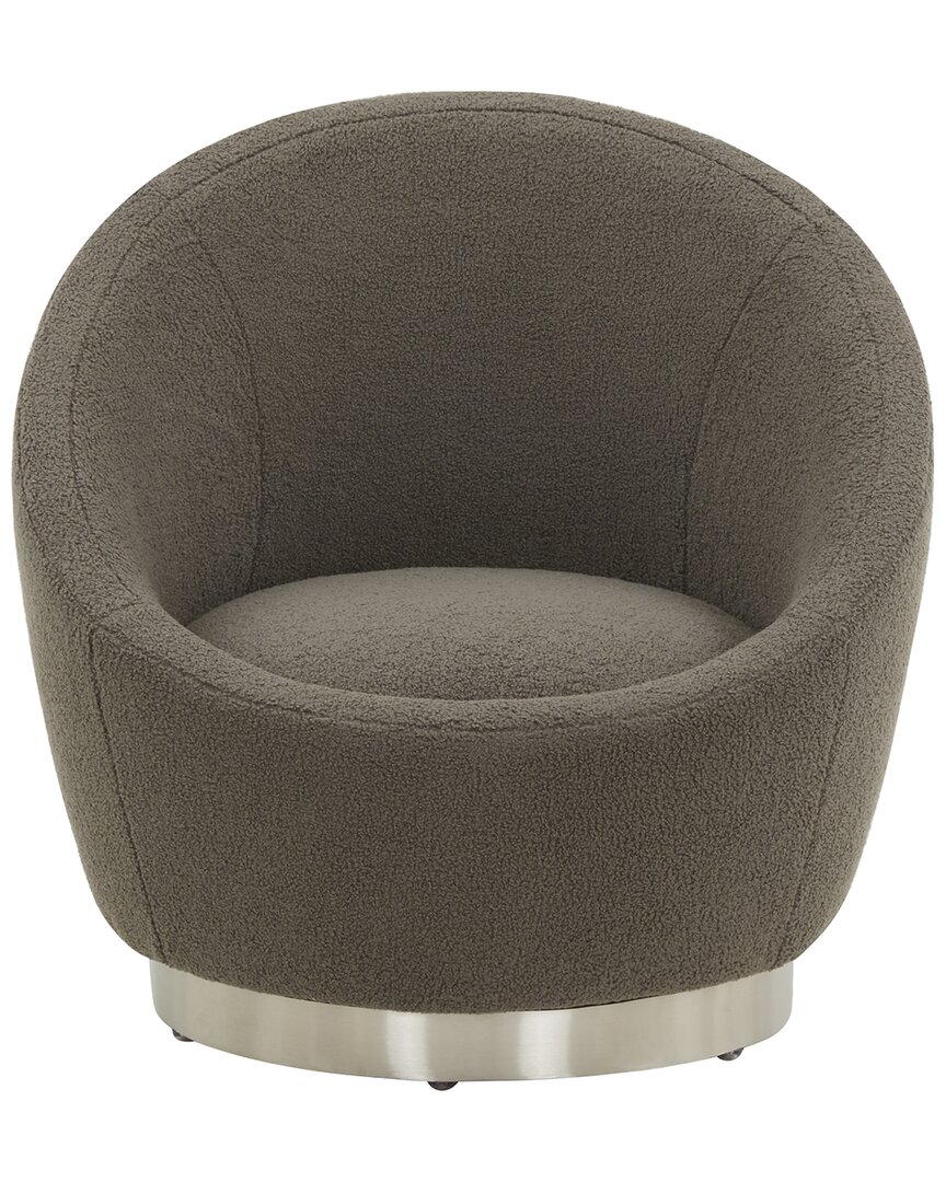 Safavieh Couture Pippa Swivel Chair In Grey
