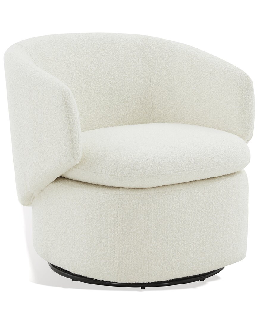Safavieh Couture Phyllis Swivel Chair In Ivory