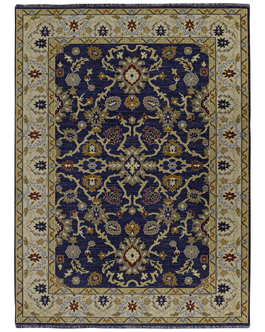 Linon Laurel Marmara Accent Rug In Navy