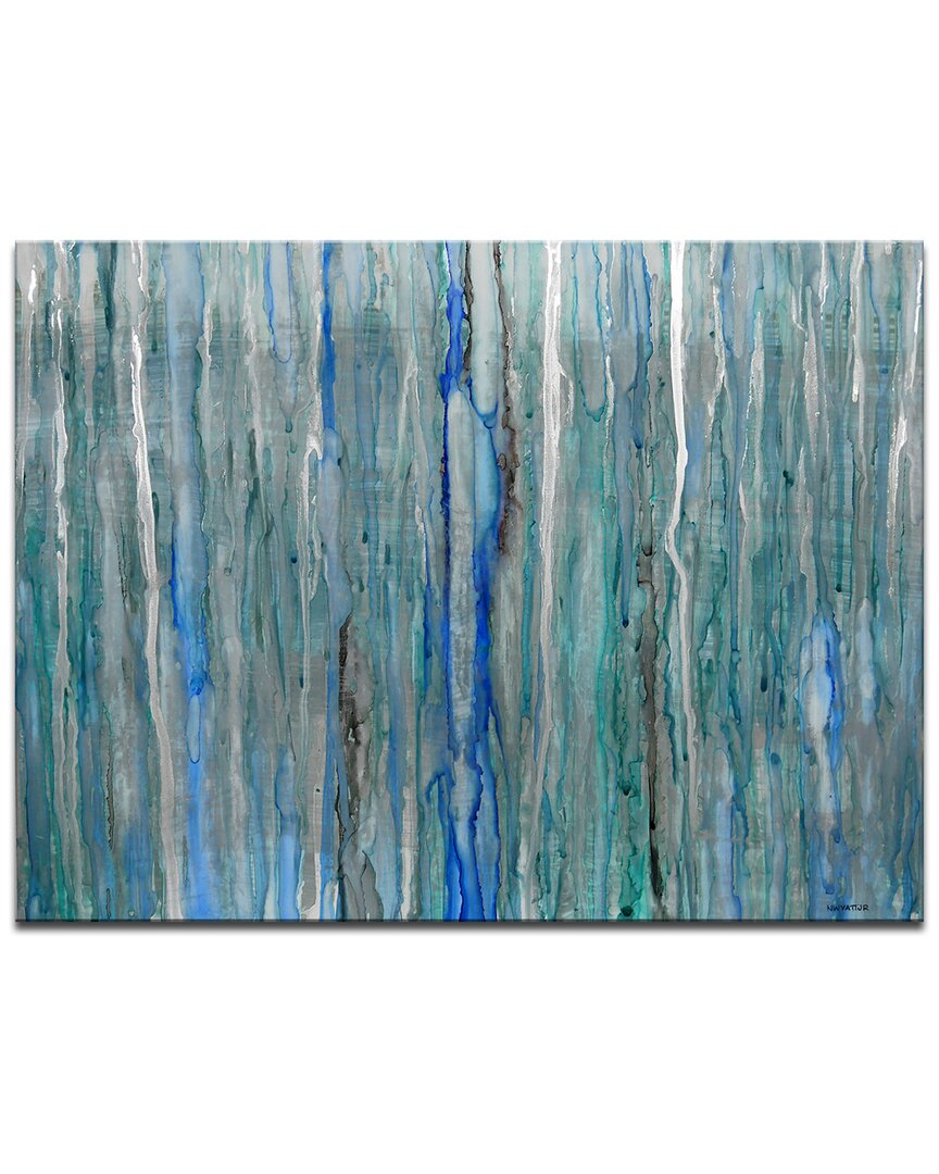 Ready2hangart Arctic Rain Wrapped Canvas Wall Art