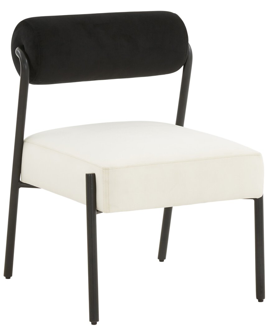 Tov Furniture Jolene Velvet Accent Chair In Cream