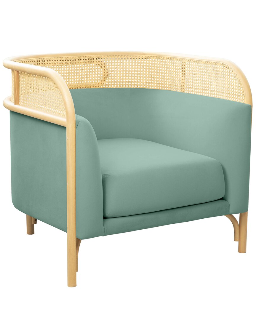 Tov Furniture Desiree Velvet Accent Chair In Blue