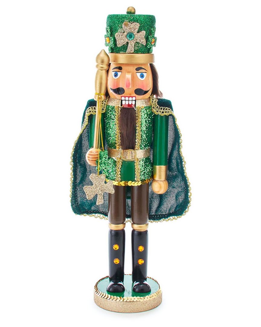 Kurt Adler 15-inch Irish Nutcracker With Cape In Multi
